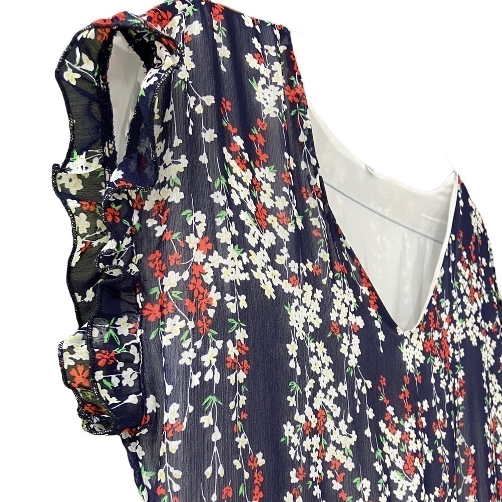 Lightweight Summer Dress Short Ruffle Sleeves - Picture 3 of 9